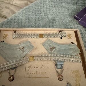 Vintage Something Blue Garter Belt